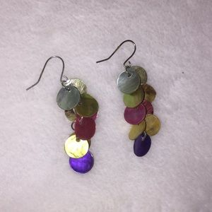 Multi colored earrings